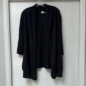 Anthropologie Charcoal Gray Cardigan Sweater